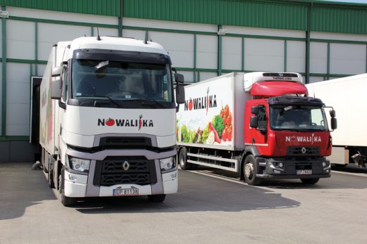 Samochody ciężarowe Renault Trucks bardzo dobrze sprawdzają się w codziennej pracy firmy Nowalijka. Przejeżdżają rocznie nawet 180 tys. km. 