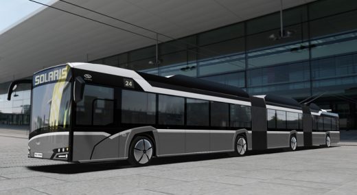 Solaris: będzie dwuprzegubowy trolejbus o długości 24 metrów